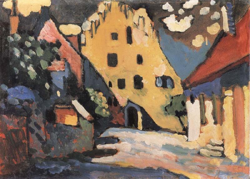 Wassily Kandinsky Murnaui utca oil painting picture